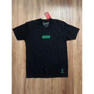 Mitchell & Ness Dallas Stars NHL T Shirt Mens Large Black Green Graphic